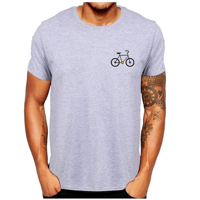 Leutsin Homme Été Décontracté Manches Courtes Col Rond Blouse T-shirt Hauts