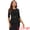 Black, variant on 3/4 Sleeve Elegant Work Peplum Top XS Black S Red