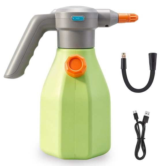 FOUKUS 2L/0.5Gallon Plant Mister Electric Sprayer: Plant Spray Bottle with Adjustable Nozzle, USB Rechargeable, Side Refill - Automatic Sprayer for Houseplants, Garden & Cleaning