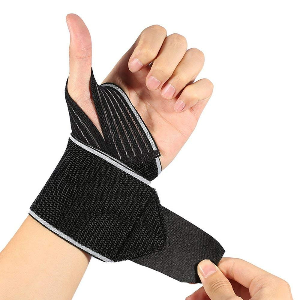 WALFRONT Wrist Wraps with Wider Thumb Loops, Adjustable Wrist Wraps