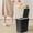Black, variant on Taicans Bathroom Trash Can with Lid,Garbage Can with Pop-Up Lid,Rectangular Plastic Trash Can,Small Plastic Trash Can,Slim Trash Bin Waste Basket for Bathroom,Bedroom,office,Living Room,3.8 Gal Black