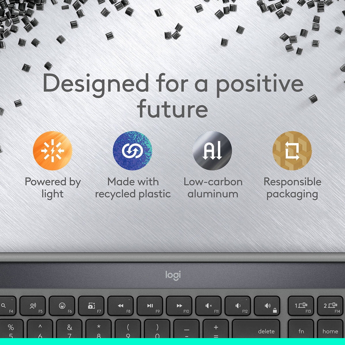 Logitech Signature Slim Solar+ K980 Wireless Keyboard for Mac, Graphite