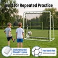thumbnail image 4 of Slsy Soccer Rebounder Net,2 in 1 Galvanized steel pipe Soccer Goal for Backyard,5 Adjustable Angles,UV Protection,Weatherproof for Teens Adults Practice Training(4'x4'), 4 of 10