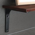 thumbnail image 2 of Wall Shelf Bracket, 4PCS Metal Bracket 200mm x 150mm Heavy Duty Bracket Wall Shelf Support for Industrial Kitchen Wall Decor Radiator Wall Mounting (Black), 2 of 5
