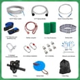thumbnail image 2 of Kit de tirolesa FAHKNS de 37 m con asiento ajustable y tensado rápido, 2 of 9