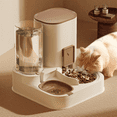 thumbnail image 2 of Distributeur d'Eau pour Chat Grande Capacité Séparation Sec Humide pour Distributeur Automatique d'Eau Potable Conteneur Alimentaire, 2 of 8