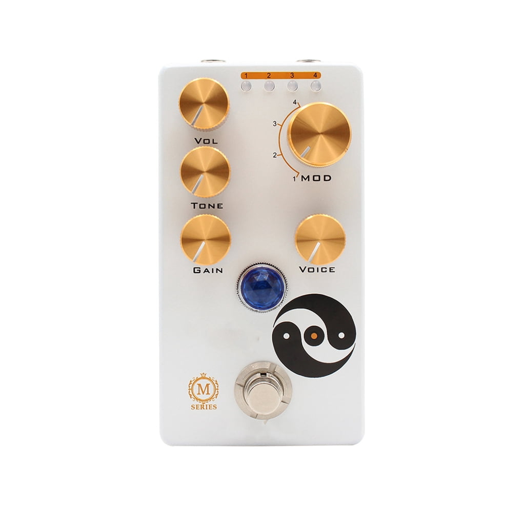 Full Metal Shell Guitar Overdrive Effects Pedal 4 Mode Overdrive Guitar Pedal with True Bypass Guitar Accessories