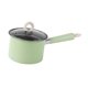 thumbnail image 2 of Olla para freír profunda con colador, olla grande para cocinas de fuego abierto y freidora con tapa Verde, 2 of 9