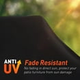thumbnail image 4 of SHELTUSE Funda para Sofá Seccional para Exteriores de Alta Resistencia, Funda para Muebles de Patio 420D Resistente Al Agua, 112'' x 112'' x 34'' x 31''h, Negro, 4 of 8
