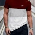 thumbnail image 3 of 2024 Casual Striped T Shirt For Mens Short Sleeve Tops Oversized T-Shirts O-Neck Pullover Street Men's Shirts Tee Summer Apparel, 3 of 5
