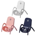 thumbnail image 3 of Billuyoard Mini ventilador con carga USB, soporte para teléfono móvil de escritorio, ventiladores para silla, herramientas de refrigeración portátiles Electrodomésticos Blanco Billuyoard HA059976-01B, 3 of 6