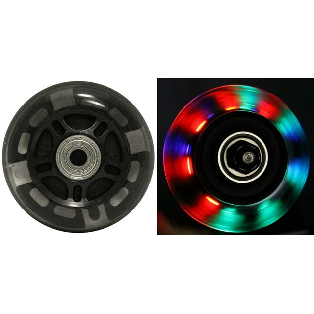 Roues en Ligne à DEL 76 mm 82 A Patin à Roues Alignées Lumineuses Lot de 8 avec Abec 9 Roulements