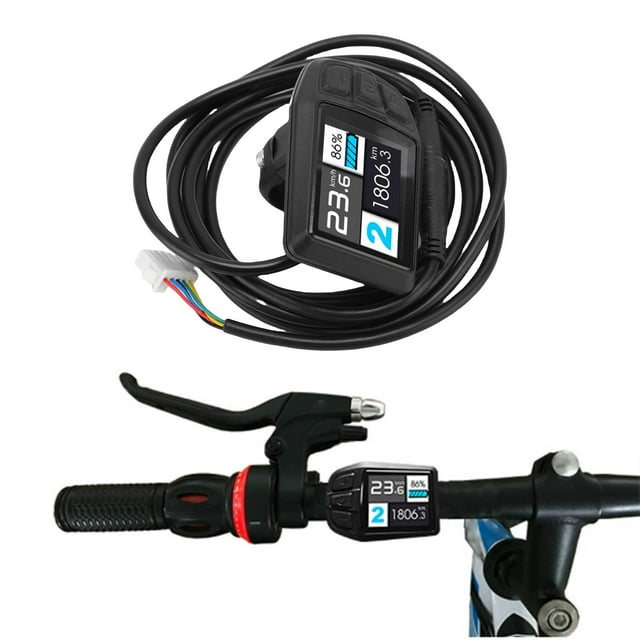 Panneau de Contrôle LCD pour Vélo, Écran LCD Étanche et Robuste pour Guidons de 22,2 mm