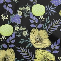 oneOone Viscose Jersey Yellow Fabric Asian Oriental Diy Clothing Quilting Fabric Print Fabric By Yard 60 Inch Wide