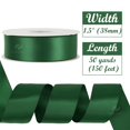 thumbnail image 2 of Cinta decorativa HUIHUANG satinada de 3,8 cm x 46 m, color verde bosque, 2 of 7