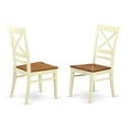 thumbnail image 4 of East West Furniture Napoleon 7-piece Wood Table and Dining Chair Set in Cherry, 4 of 7