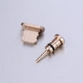 thumbnail image 2 of Juego de 2 conectores antipolvo para auriculares de 3,5 mm y puerto de carga para iPhone X/8 Plus/7 Plus/7/SE/6 Plus/6S/6/5S/5C/5 (dorados), 2 of 6