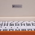 thumbnail image 7 of Silverman & Co. Double 9 Large White Domino Set - Orange Case, 7 of 7