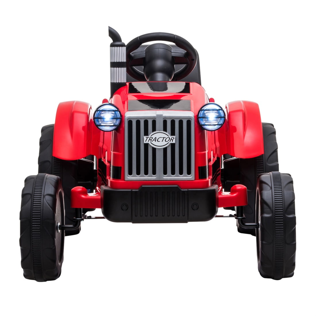 Private Jungle Boy Ride on Tractor, Battery-Powered Toy Tractor with Trailer, Ride On with LED Lights and USB&Bluetooth, Red Private Jungle Boy Ride on Tractor, Battery-Powered Toy Tractor with Trailer, Ride On with LED Lights and USB&Bluetooth, Red