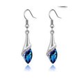 thumbnail image 1 of Pendientes de estilo joyería con brillantes diamantes de cristal austriaco, pendientes de pianista, regalo ideal, cómodos de llevar, buen material, 1 of 6