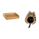 thumbnail image 5 of Cestas de almacenamiento,Cestas de almacenamiento de cocina tejidas con asas hechas a mano,Cestas de pan redondas Bandejas para servir Rectángulo,Reloj de pared,Reloj de pared decorativo con, 5 of 8