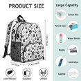 thumbnail image 6 of Pet Paw Print and Bone Backpack Backpack for School,Cute School Bag,Schoolbag with Adjustable Shoulder Straps & Padded Back,13.8"x11.4"x6", 6 of 6