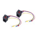 thumbnail image 1 of FrostHike 2PCS 10A 250V Rocker Switch Power Socket Inlet Module Plug 5A Fuse Switch with 5Pcs 16-14 AWG Wiring 3 Pin IEC320 C14, 1 of 5