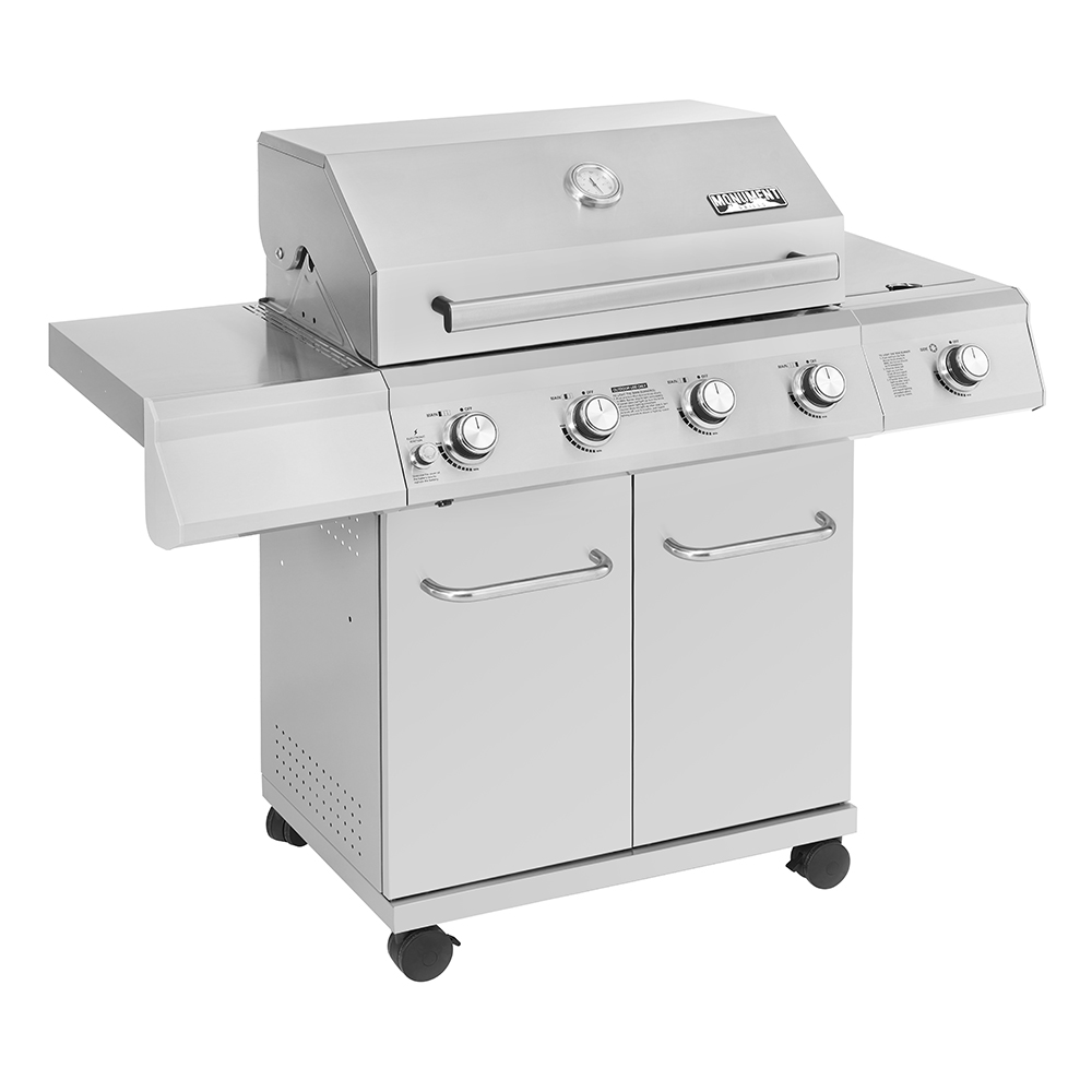 Monument Grills 25392 4-Burner Propane Gas Grill in Stainless with LED Controls & Side Burner - image 2 of 6