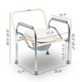 3in1 Folding Commode, Bed side Commode, Portable Height Adjustable