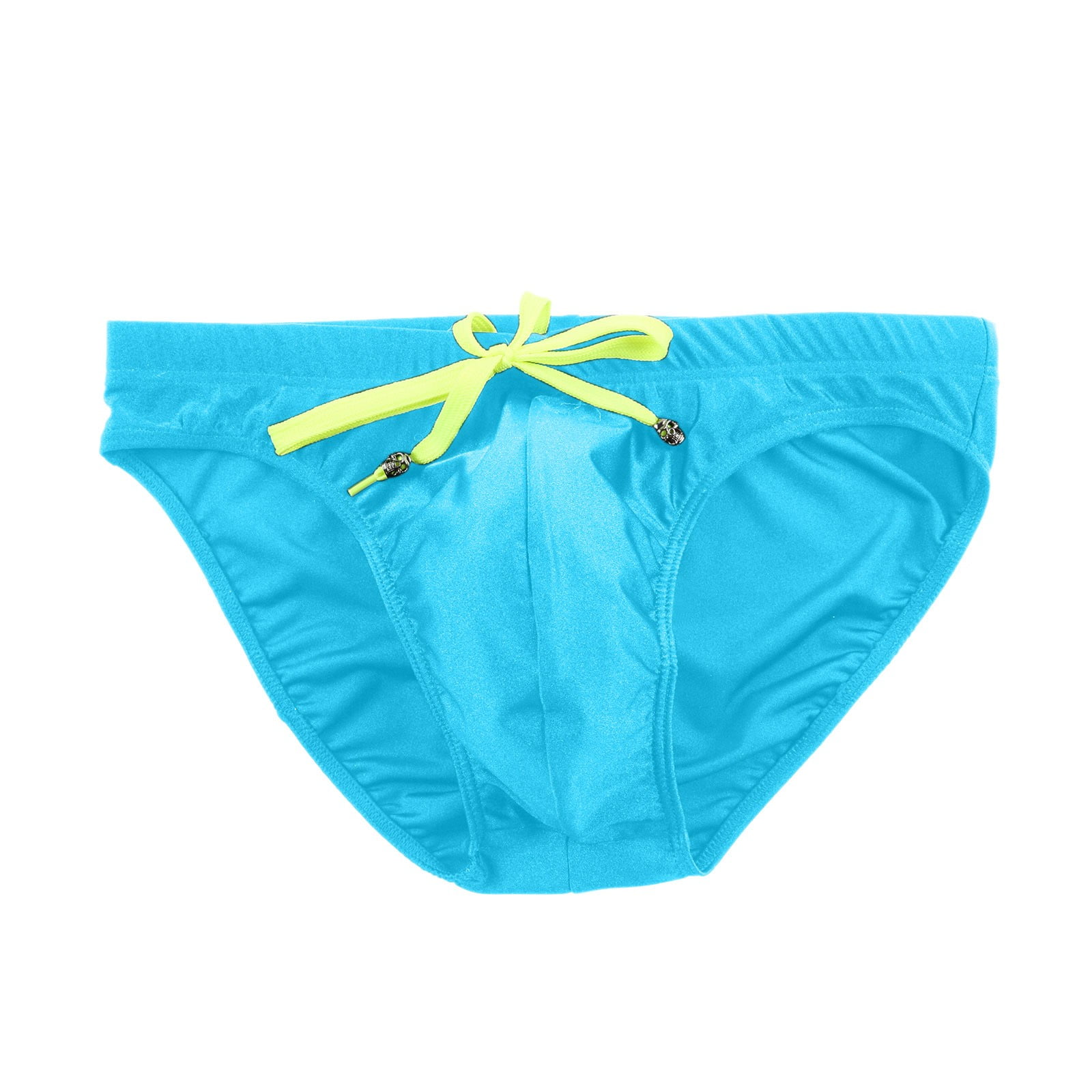 kpoplk Men's Underwear Mens Mesh Bikini Brief Thong Design High Cut Low  Rise Boxer Style Underwear(White,M)