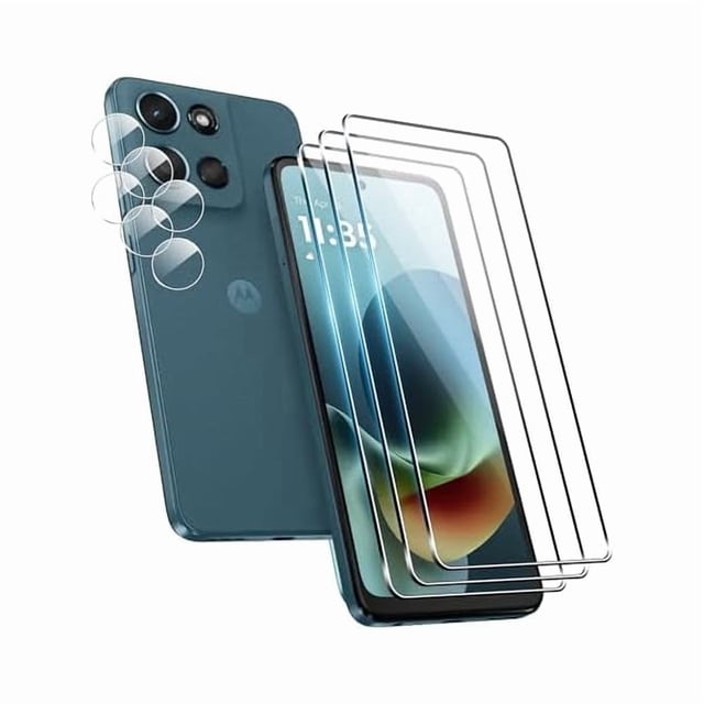 Chenchen for Motolora Moto Moto G Play 2026/G 5G 2025 Screen Protector with Camera Lens Protector, 9H Hardness Anti-Scratch Tempered Glass flim, Case Friendly,Anti-Scratch (3+3 PACK)