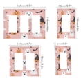 thumbnail image 2 of Yayeee Rocker Switch Wall Plate 2-Gang 4.7"x4.6" Home Decorative Outlet Cover, Pastel Pink Halloween, 2 of 6