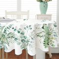 thumbnail image 3 of Leaf Floral Sage Green Oval Tablecloth 60x84 Inch,Leaf Printed Tablecloth,Sage Farmhouse Watercolor Waterproof Tablecloth,Suitable for Indoor and Outdoor, Holiday Kitchen Restaurant and Party, 3 of 6