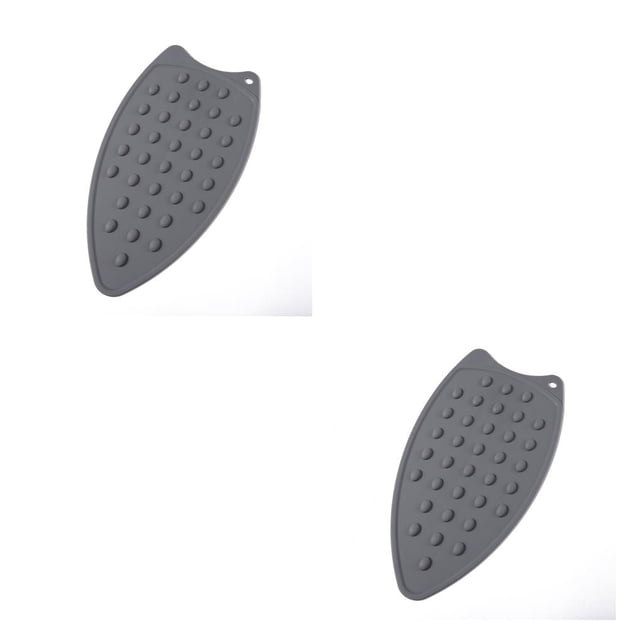 Billuyoard Cubierta de planchado Almohadilla resistente al calor Tablero reutilizable Comedor Cocina Protector Colgador Estera Antiestática Gris 2Conjunto