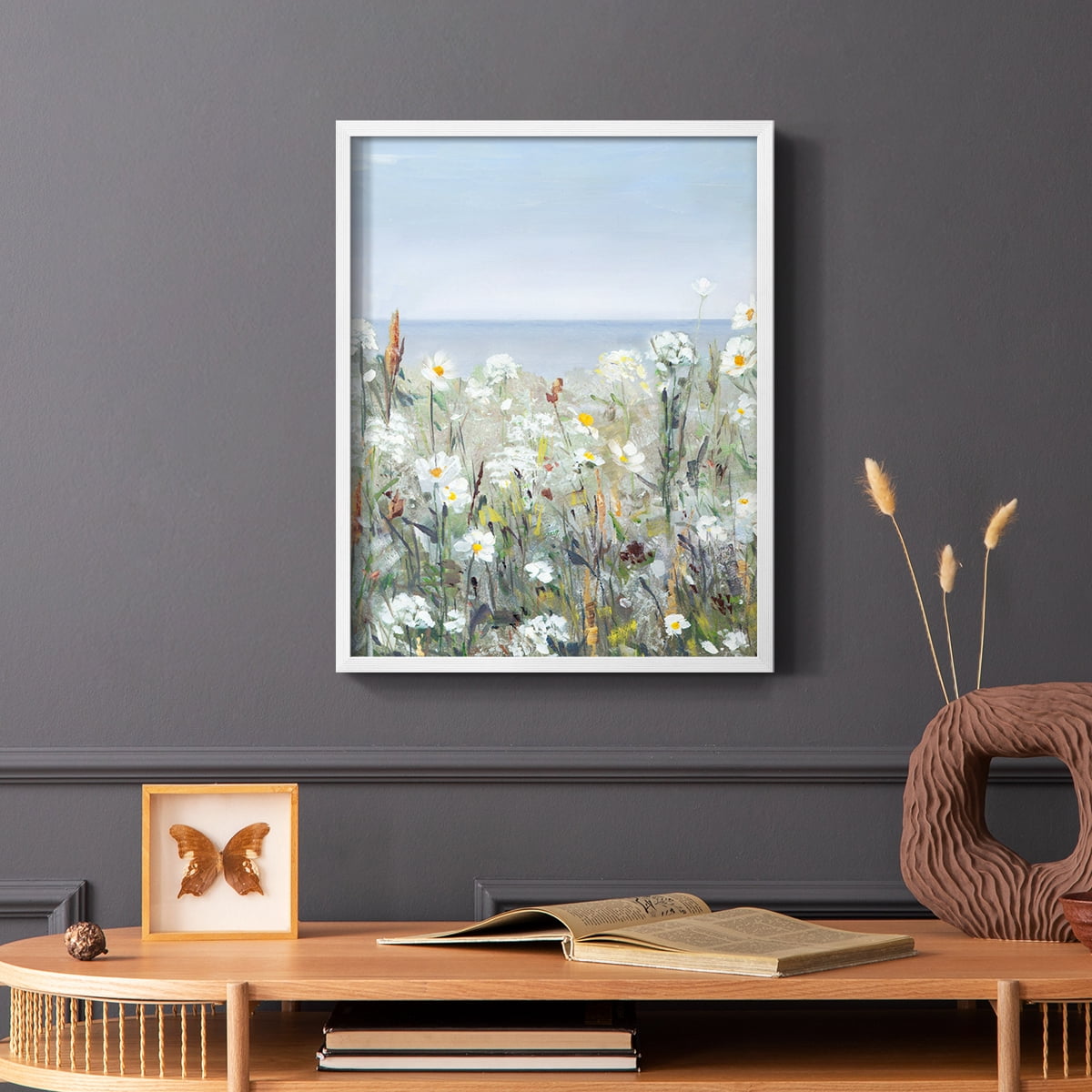 Wild Sea Breeze I Framed Print in White Solid Wood 11 x 14 Framed Print