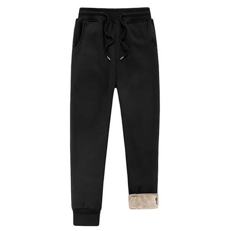 

Men s Stylish Winter Fleece Trousers Thickened Warm Casual Mid Waist Sweatpants Trousers Men s Thickened Warm Casual Mid Waist Sweatpants Stylish Winter Fleece XL Black