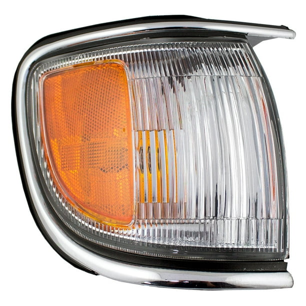 Passengers Front Park Signal Side Marker Light Lamp Lens with Chrome