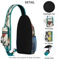thumbnail image 3 of Crossbody Sling Bag Marble Modern Geometric Flowers Abstract Travel Sling Bag Shoulder Backpack Travel Chest Pack for Men Women, 3 of 6