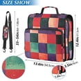 thumbnail image 2 of FORMRS Zipper Binder with Shoulder Strap 2-inch Ring 500 Sheet Capacity File Bag, Red and Purple Plaid Pattern, 2 of 5