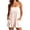 Pink, variant on DailyTrove Women's Smocked Waist Romper Shorts, Sleeveless Casual Playsuit with Pockets