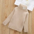 thumbnail image 4 of Lilgiuy Little Boy Girl Turtleneck Sweater Fall Winter Candy Color Soft Skinny Pullover Warm Sweater for Vacatioan Travel Holiday(2-10Years), 4 of 4