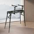 thumbnail image 4 of Miumaeov 2-Tier DJ Workstation Stand Portable Foldable Double DJ Table Stand Digital Piano Rack Mount Platform Length and Height Adjustable, 4 of 16