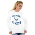 thumbnail image 4 of US Air Force USAF Wings Aim High Sweatshirt for Men or Women Brisco Brands S, 4 of 6