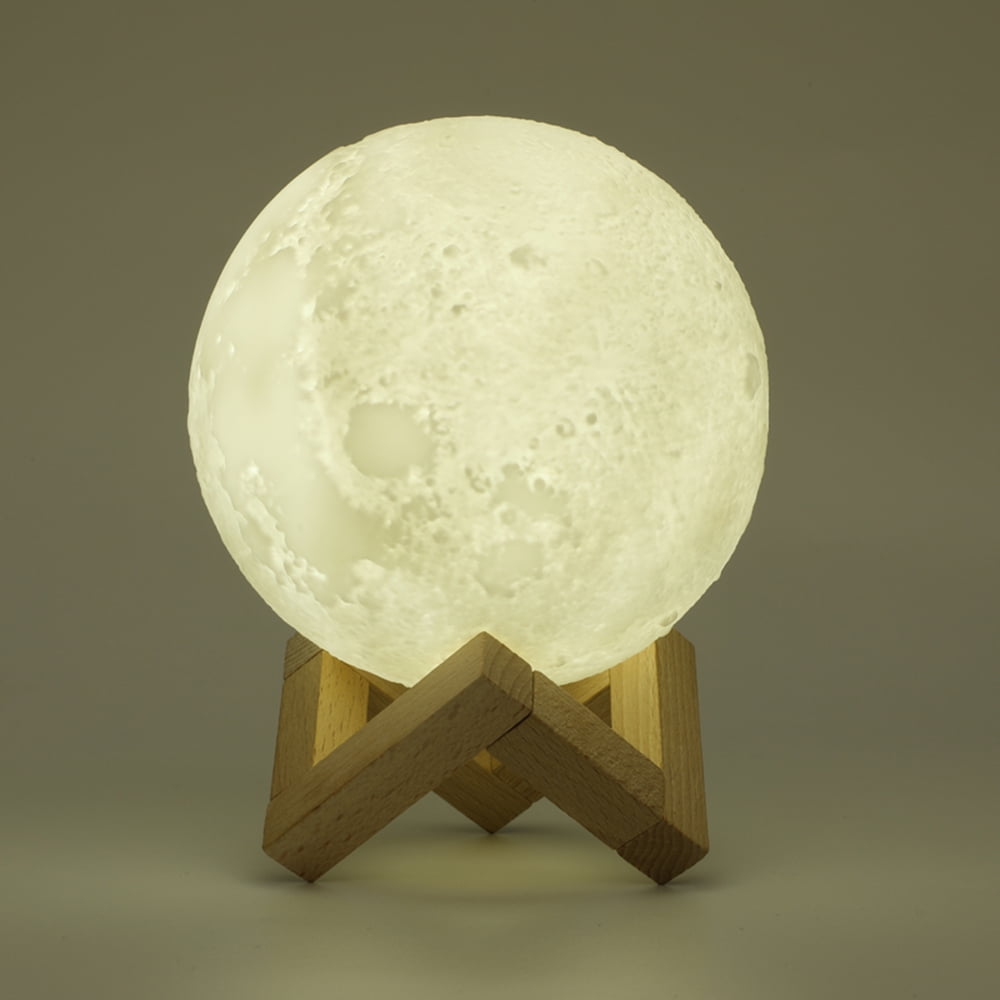 Rechargeable Coogel 880mL Air Humidifier 3D Moon Lamp Aroma Essential Oil Diffuser Purifier