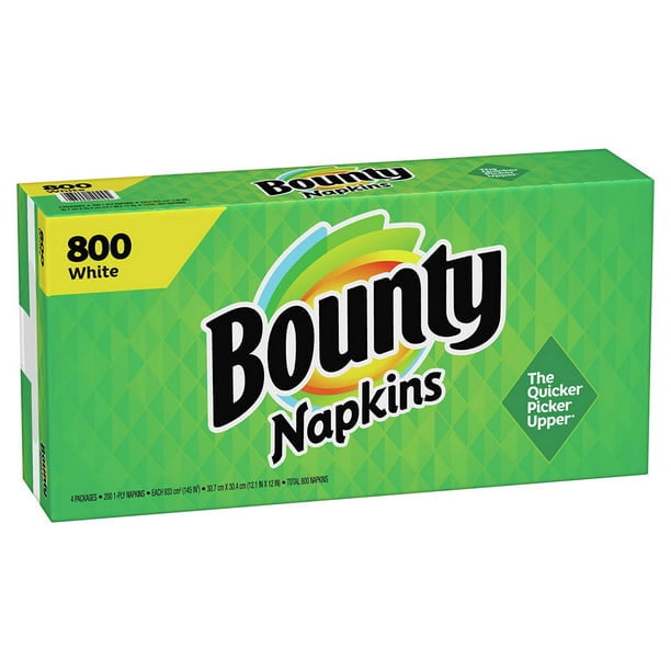Procter & Gamble, Bounty Quilted White Napkins, 4 packages