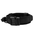 thumbnail image 1 of Collar ajustable para perro, cómodo y transpirable, con hebilla de metal y anilla en D para entrenamiento de perros medianos y grandes, color negro XL, 1 of 12