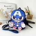 thumbnail image 2 of Mochila para niños pequeños de dibujos animados de Marvel de Disney, mochilas escolares impermeables SpidSuffolk para guardería, mochilas para bebés, seguridad SFP para niños, 2 of 4
