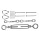 thumbnail image 5 of OFFIGAM Wire Tensioner De Acero Inoxidable Con Redondos Para Cable De Acero Plateado, 5 of 8