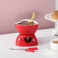 thumbnail image 4 of SharkTRUE Pot à Fondue au Chocolat en Forme de Cœur : Design Romantique, Utilisation Polyvalente, Qualité Céramique Premium, 4 of 8