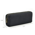 thumbnail image 7 of Holzlrgus Pencil Pen Case, Big Capacity Pencil Pouch Canvas Makeup Bag Durable Office Stationery Organizer - Black, 7 of 7